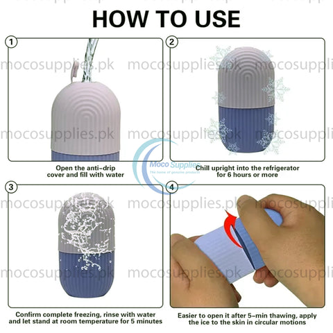 Beauty Ice Roller for Face & Eyes – Reusable Facial Massager