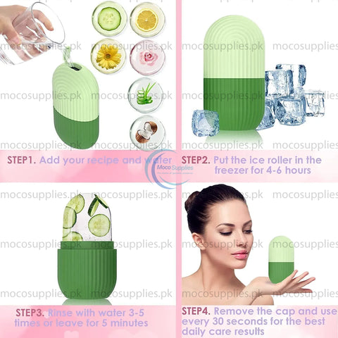 Beauty Ice Roller for Face & Eyes – Reusable Facial Massager