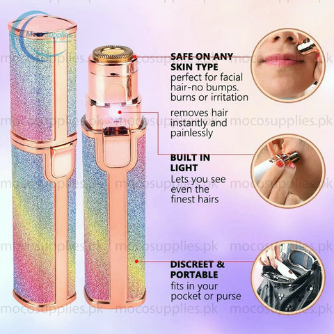 Blawless Original Rechargeable 2-in-1 Eyebrow & Facial Hair Trimmer – Painless & Portable USB Trimming Device