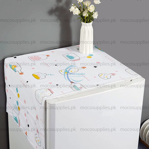 Fridge Cover Sheet 130cm x 55cm – Multi-Color, Dustproof Protective Mat