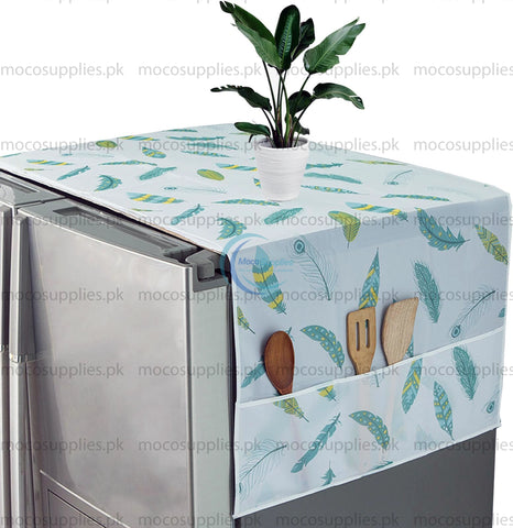 Fridge Cover Sheet 130cm x 55cm – Multi-Color, Dustproof Protective Mat