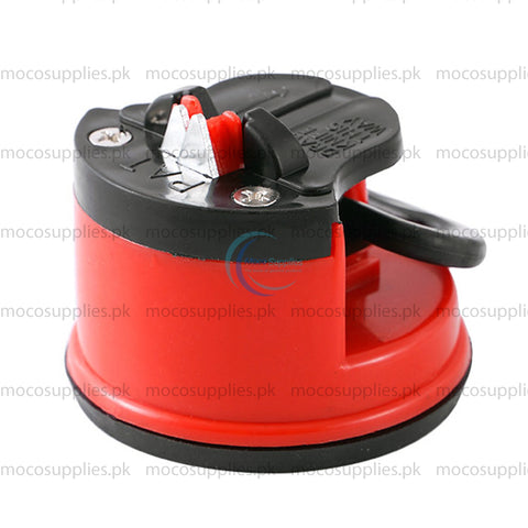 Knife Sharpener with Suction Cup Base – Manual & Durable Tool
