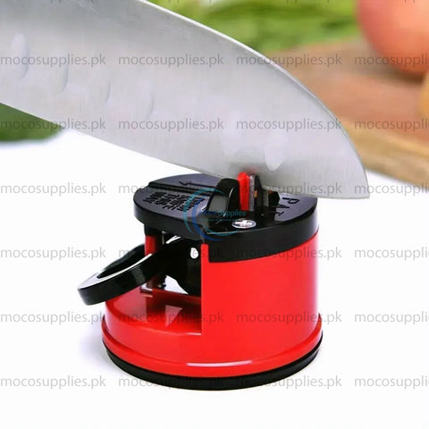 Knife Sharpener with Suction Cup Base – Manual & Durable Tool