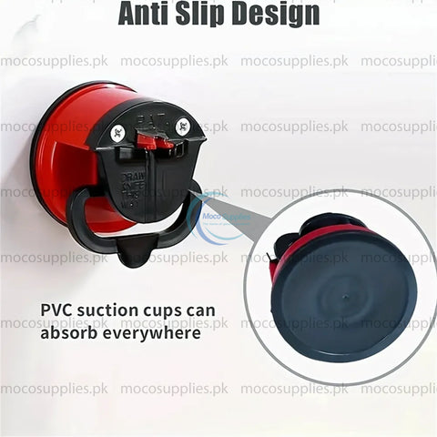 Knife Sharpener with Suction Cup Base – Manual & Durable Tool