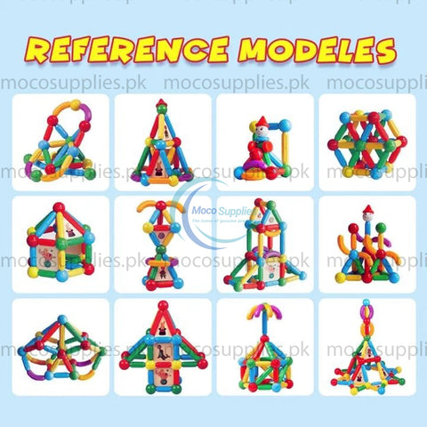 Magnetic Bar Blocks – Educational STEM Building Toy for Kids