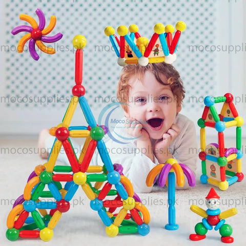 Magnetic Bar Blocks – Educational STEM Building Toy for Kids