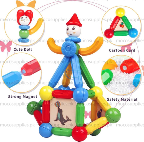 Magnetic Bar Blocks – Educational STEM Building Toy for Kids
