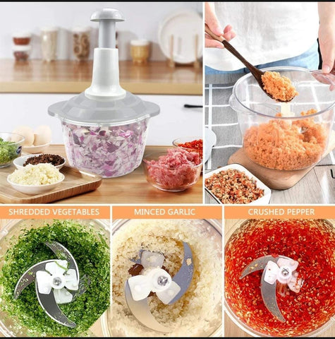 Chop Smarter with Our Manual Hand Chopper – Available in 3 Sizes