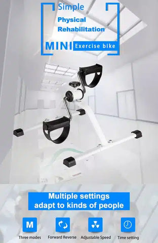 Mini Pedal Exerciser – Compact Arm & Leg Bike with Adjustable Resistance