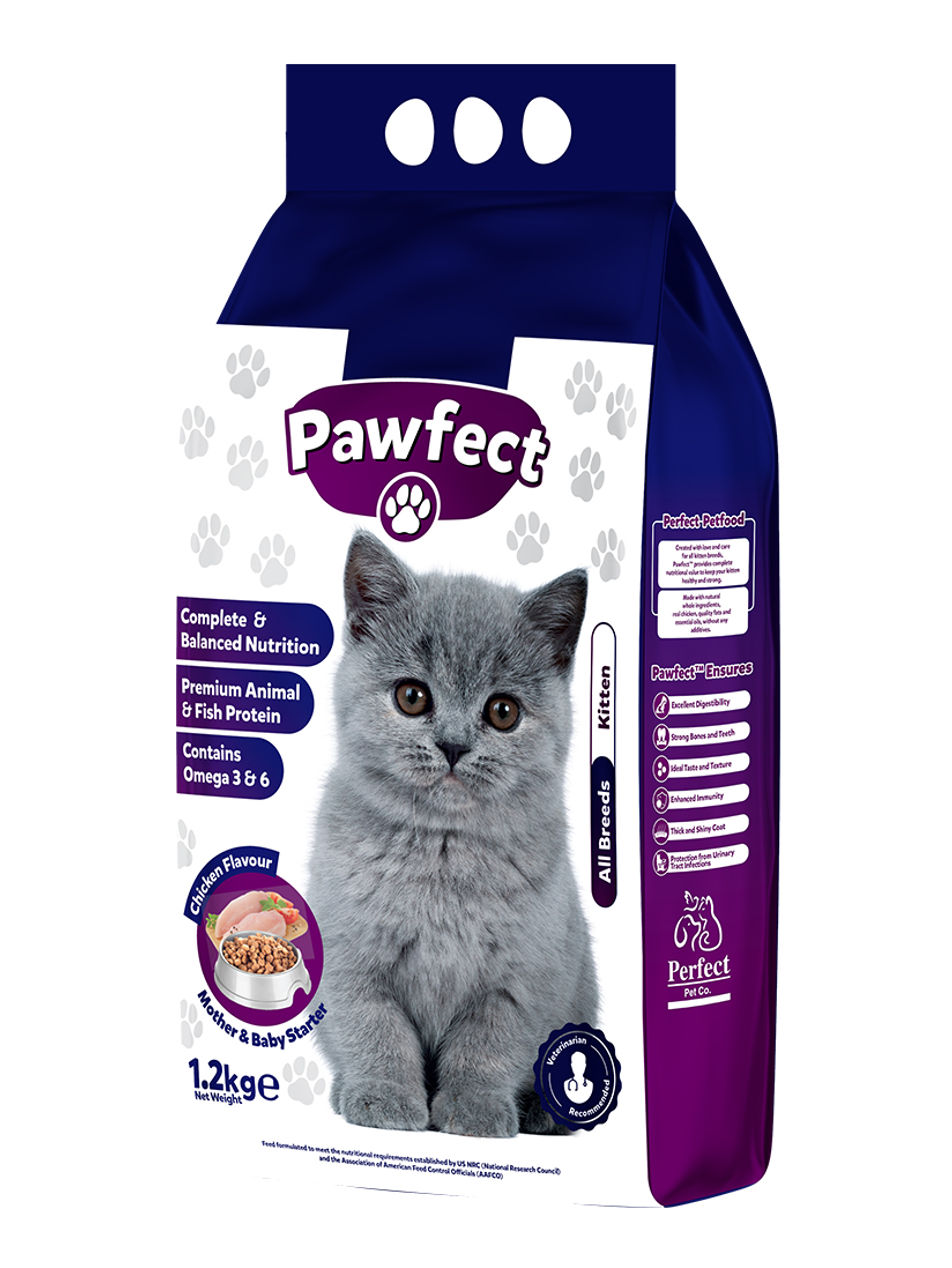 Pawfect Kitten Food 1.2kg – High Protein, Balanced Nutrition