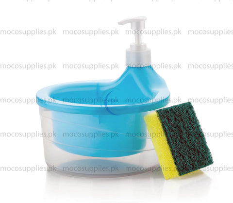 2-in-1 Dish Soap Dispenser with Sponge Holder – 1000ml Capacity